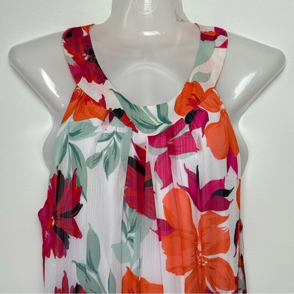 Calvin Klein Women's Floral-Print Halter Tiered  Maxi Dress size 12 lined Party - Picture 5 of 15